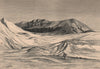 Jebel Khanfusa (Nafusa Mountains) Libya. The Sahara 1885 old antique print