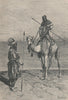 Tuaregs on a Journey. Africa. The Sahara 1885 old antique print picture