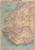 Western Sahara. Africa 1885 old antique vintage map plan chart