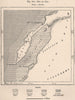 'Rio de Oro'. Dakhla, Western Sahara 1885 old antique vintage map plan chart