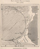 Atlantic Winds and Currents. Atlantic Ocean 1885 old antique map plan chart