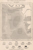 Depths of the South African Atlantic 1885 old antique vintage map plan chart