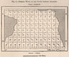 Summer Winds in the South African Atlantic. Atlantic Ocean 1885 old map