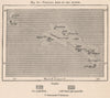 Volcanic Axis of the Azores. Atlantic Islands. West African Islands 1885 map