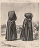 Women of Fayal/Faial and San-Miguel. Portugal. Azores 1885 old antique print