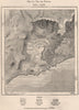 Vale das Furnas, Pico do Gaspar, lha de São Miguel, Azores. Portugal 1885 map