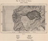 Cirque of Tejeda, Gran Canaria. Spain. Canary Islands 1885 old antique map