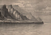 Tristan da Cunha - View taken on the Northern Coast. Atlantic Islands 1885