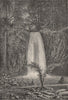 Blublu cascade, Agoa Grande, Sao Tomé. Atlantic Islands 1885 old antique print
