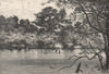 View on the Bakhoy. Ford of Mokaia Fara. Senegal. North Senegambia 1885 print