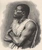Serer Youth, 21 years old. Senegal 1885 antique vintage print picture