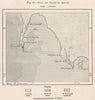Gulf and Island of Arguin. Nouadhibou. Mauritania 1885 old antique map chart