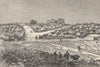 Medina (Médine, Kayes) - General view. Mali. Senegal river 1885 old print