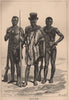 Felup Feloup Felupe Floup Flup Fulup people. Senegal 1885 old antique print
