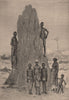 Bijago people and Termites' Nest. Guinea-Bissau 1885 old antique print picture