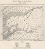 Quinara region. Cufada Lagoons. Guinea-Bissau 1885 old antique map plan chart