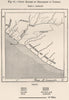Chief routes of explorers in Liberia 1885 old antique vintage map plan chart