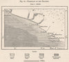 Territory of the Kroomen/Krumen. Liberia 1885 old antique map plan chart