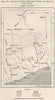 Explorers' routes north & east of Cape Coast. Ghana. Upper Guinea 1885 old map