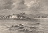 General view of Elmina. Ghana. Upper Guinea 1885 old antique print picture