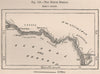 The Bourem Defiles. Mali. The Niger Basin 1885 old antique map plan chart