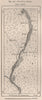 The Bussa Rapids (now Lake Kainji) Nigeria. The Niger Basin 1885 old map