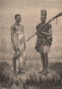 Young Bambaras. Mali. The Niger Basin 1885 old antique vintage print picture
