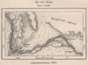 Rabba. Jebba. Lake Jeba. Nigeria. Niger River 1885 old antique map plan chart