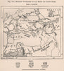 Riverain populations of the Benue & lower Niger. Nigeria 1885 old antique map