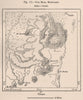 The Mora Mountains. Cameroon. The Chad Basin 1885 old antique map plan chart