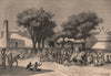 Palace of the Sultan of Massenya. Chad. The Chad Basin 1885 old antique print