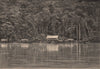 American mission Ogooué (Ogowe) Ndjolé Lambaréné. Gabon 1885 old antique print