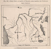 Congo Basin as traced by Stanley after crossing the continent 1885 old map