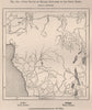 Chief routes of modern explorers in the Congo Basin 1885 old antique map chart