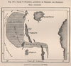 The mythical Lake Uniamesi, according to Erhardt & Rebmann. Tanzania 1885 map