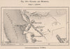 Karema/Kalema and Mpimbwe. Tanzania. Lake Tanganyika 1885 old antique map
