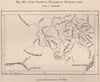 Chief routes of explorers in Monbuttu Land. Congo. Congo Basin 1885 old map