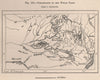 Inhabitants of the Welle (Uele) river basin. Congo. Congo Basin 1885 old map