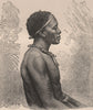 Kakongo type. Congo. Congo Basin 1885 old antique vintage print picture
