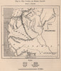 Cunene River. Etosha Lagoon/NP. Skeleton Coast. Angola Namibia 1885 old map