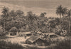Landscape near Quissama/Kissama. Angola 1885 old antique vintage print picture