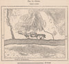 Dondo. Angola 1885 old antique vintage map plan chart