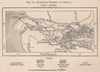 Projected Railway to Ambaca. Angola 1885 old antique vintage map plan chart