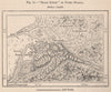 Black Rocks at Pungo Andongo. Black Stones. Angola 1885 old antique map chart