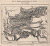 Coffee-Growing Region of Angola 1885 old antique vintage map plan chart