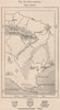 Cape Agulhas. South Africa 1885 old antique vintage map plan chart