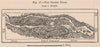 Augrabies Falls National Park, Orange River, South Africa 1885 old antique map