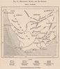 Hottentots, Kafirs, and Bechuanas. South Africa 1885 old antique map chart
