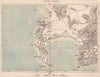 The Cape. South Africa. Cape Colony 1885 old antique vintage map plan chart