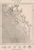 Saldanha Bay. South Africa. Cape Colony 1885 old antique map plan chart